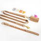 Beige Dog Collar Walk Kit +  Poop Bag Holder + Pins